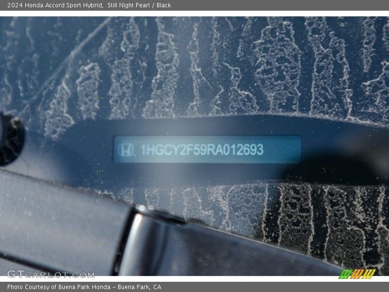 Still Night Pearl / Black 2024 Honda Accord Sport Hybrid