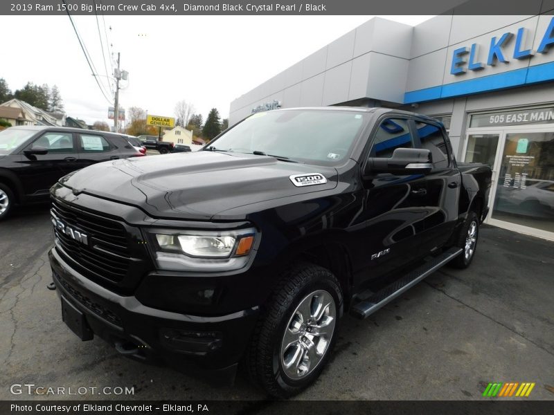 Diamond Black Crystal Pearl / Black 2019 Ram 1500 Big Horn Crew Cab 4x4