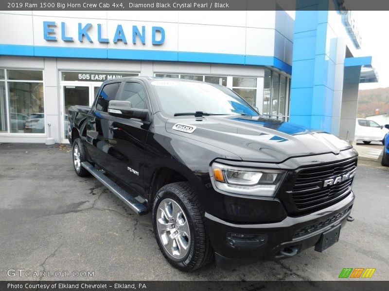 Diamond Black Crystal Pearl / Black 2019 Ram 1500 Big Horn Crew Cab 4x4