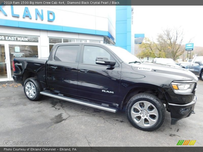 Diamond Black Crystal Pearl / Black 2019 Ram 1500 Big Horn Crew Cab 4x4