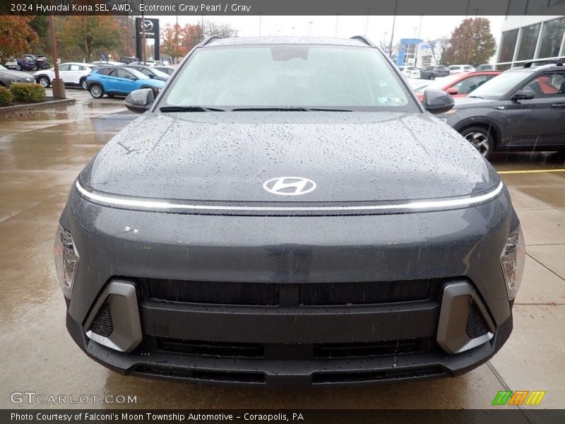 Ecotronic Gray Pearl / Gray 2024 Hyundai Kona SEL AWD