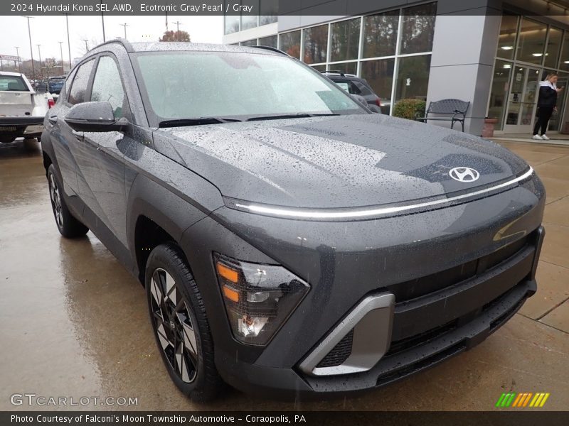 Ecotronic Gray Pearl / Gray 2024 Hyundai Kona SEL AWD