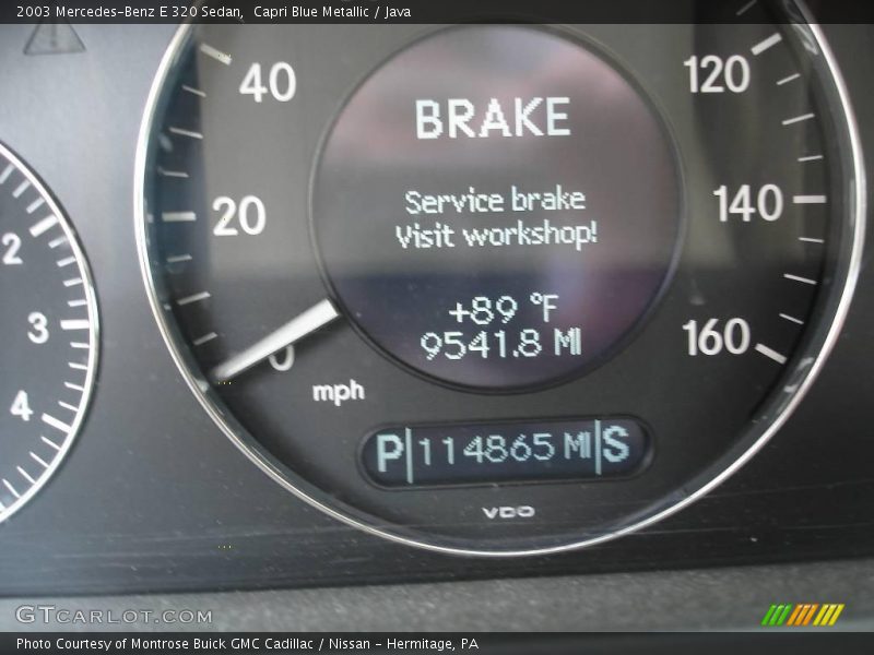 Capri Blue Metallic / Java 2003 Mercedes-Benz E 320 Sedan