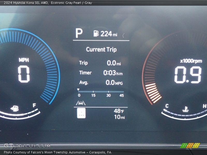 Ecotronic Gray Pearl / Gray 2024 Hyundai Kona SEL AWD