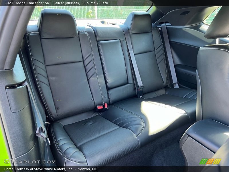 Rear Seat of 2023 Challenger SRT Hellcat JailBreak