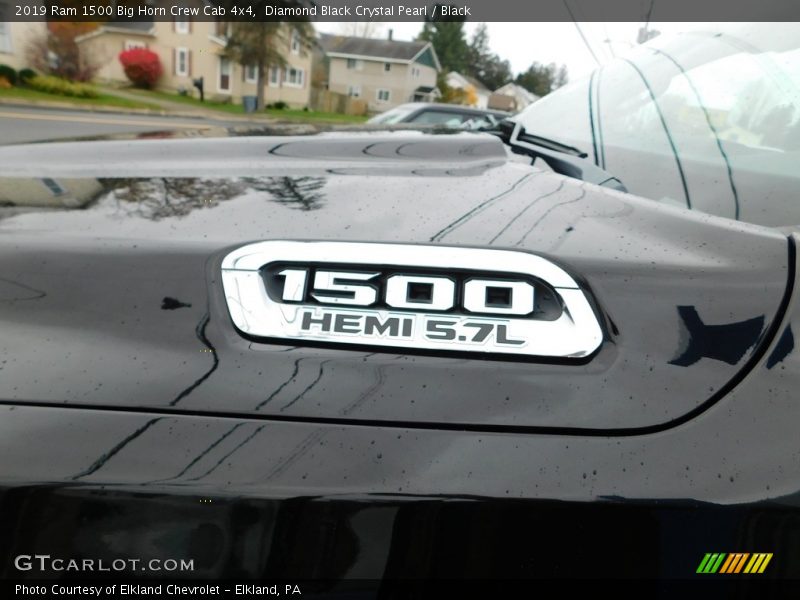 Diamond Black Crystal Pearl / Black 2019 Ram 1500 Big Horn Crew Cab 4x4