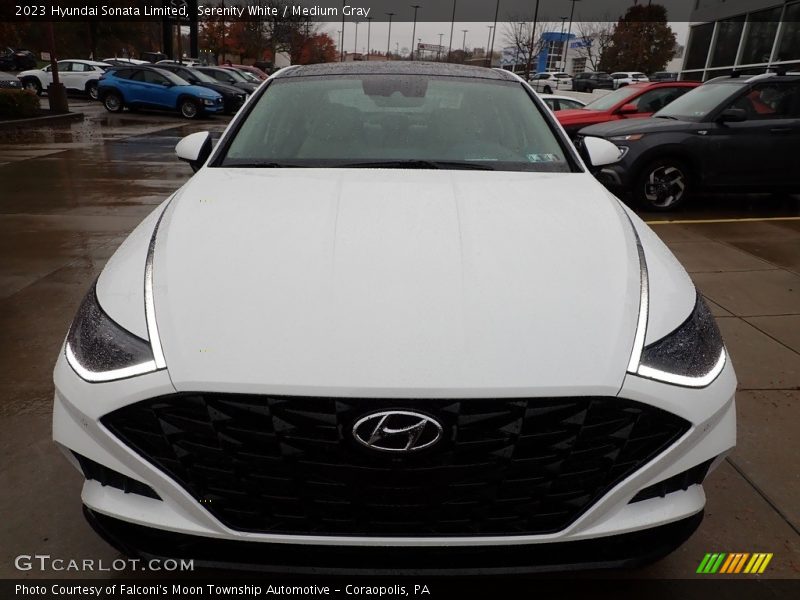 Serenity White / Medium Gray 2023 Hyundai Sonata Limited