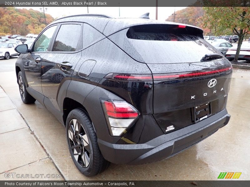 Abyss Black Pearl / Black 2024 Hyundai Kona SEL AWD