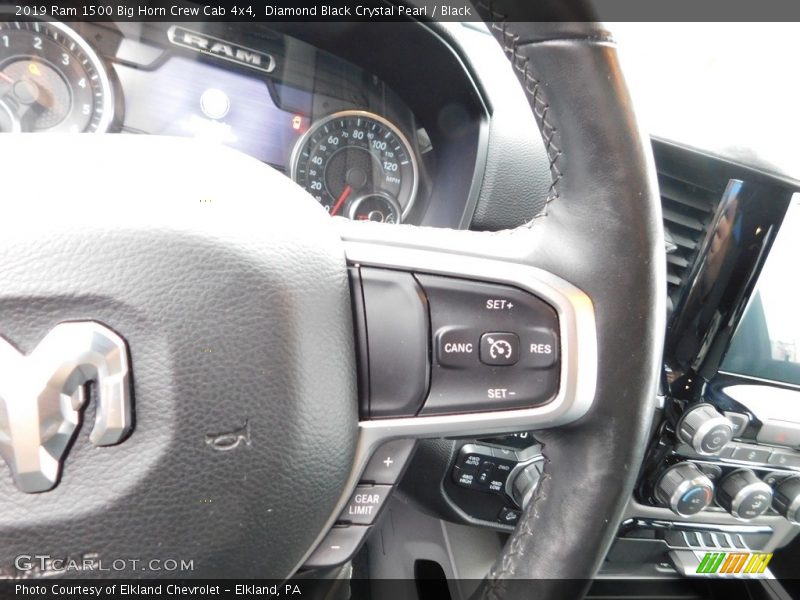 Diamond Black Crystal Pearl / Black 2019 Ram 1500 Big Horn Crew Cab 4x4