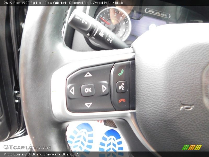 Diamond Black Crystal Pearl / Black 2019 Ram 1500 Big Horn Crew Cab 4x4