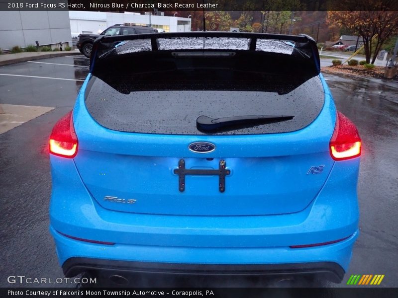 Nitrous Blue / Charcoal Black Recaro Leather 2018 Ford Focus RS Hatch