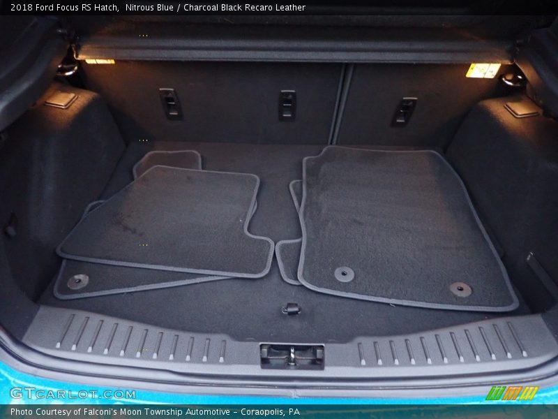 Nitrous Blue / Charcoal Black Recaro Leather 2018 Ford Focus RS Hatch