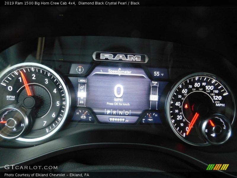 Diamond Black Crystal Pearl / Black 2019 Ram 1500 Big Horn Crew Cab 4x4