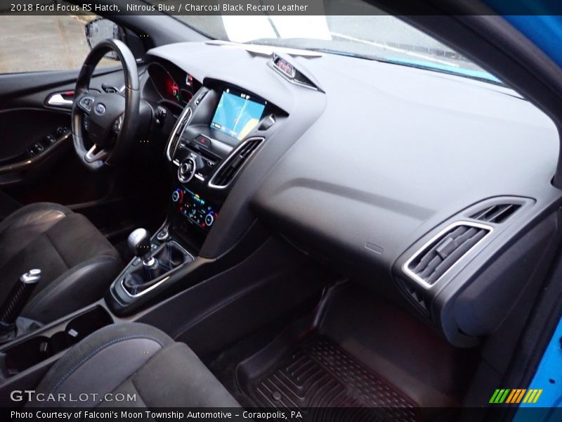 Nitrous Blue / Charcoal Black Recaro Leather 2018 Ford Focus RS Hatch