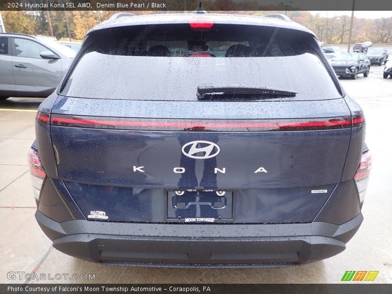 Denim Blue Pearl / Black 2024 Hyundai Kona SEL AWD