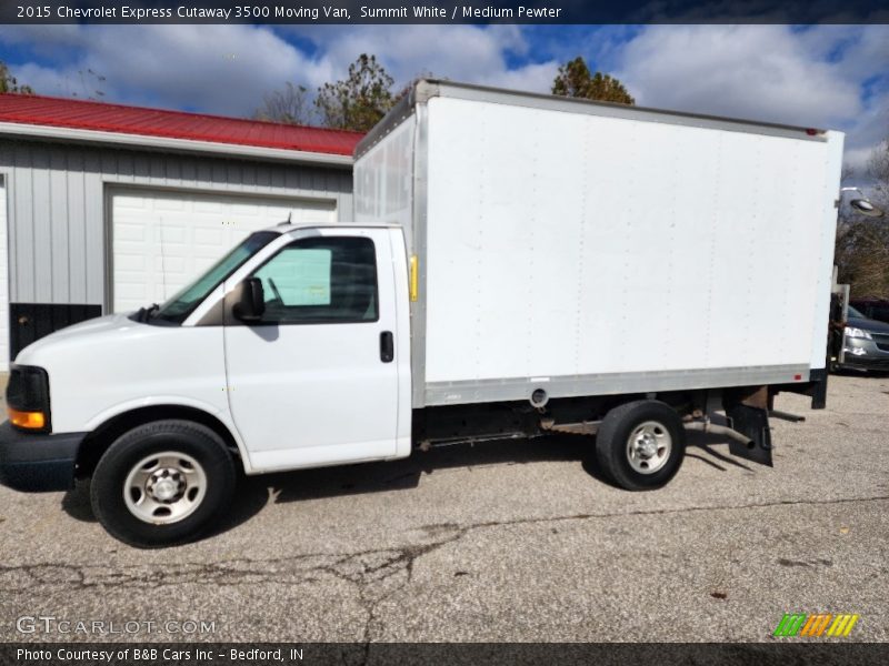 Summit White / Medium Pewter 2015 Chevrolet Express Cutaway 3500 Moving Van