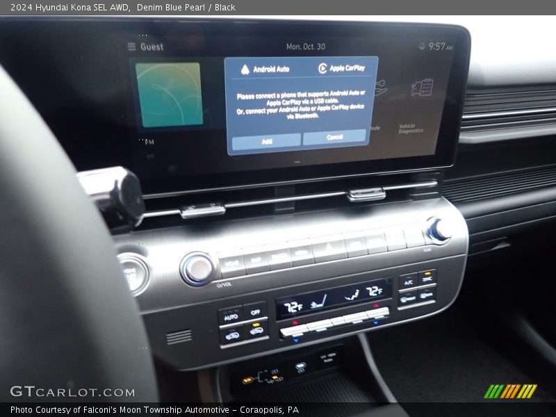 Denim Blue Pearl / Black 2024 Hyundai Kona SEL AWD