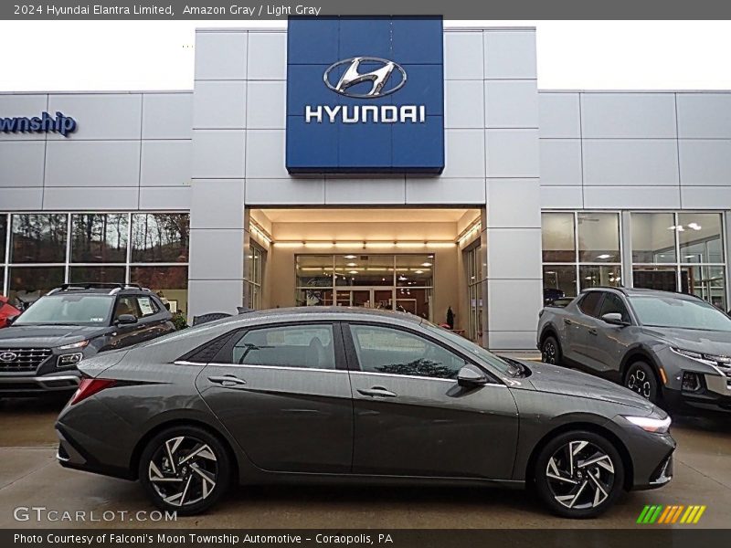 Amazon Gray / Light Gray 2024 Hyundai Elantra Limited