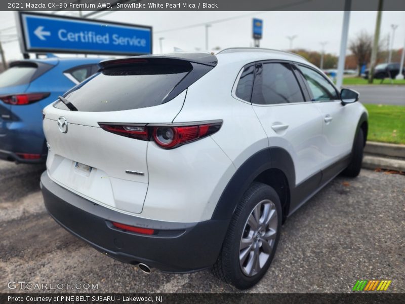 Snowflake White Pearl Mica / Black 2021 Mazda CX-30 Premium AWD