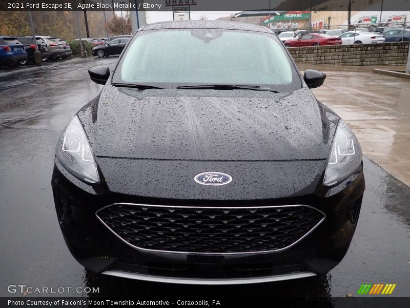 Agate Black Metallic / Ebony 2021 Ford Escape SE