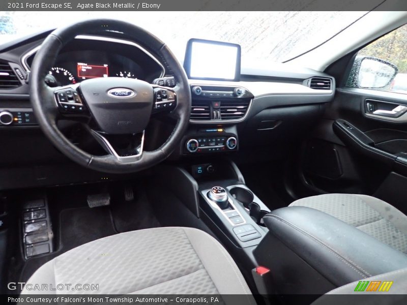 Agate Black Metallic / Ebony 2021 Ford Escape SE