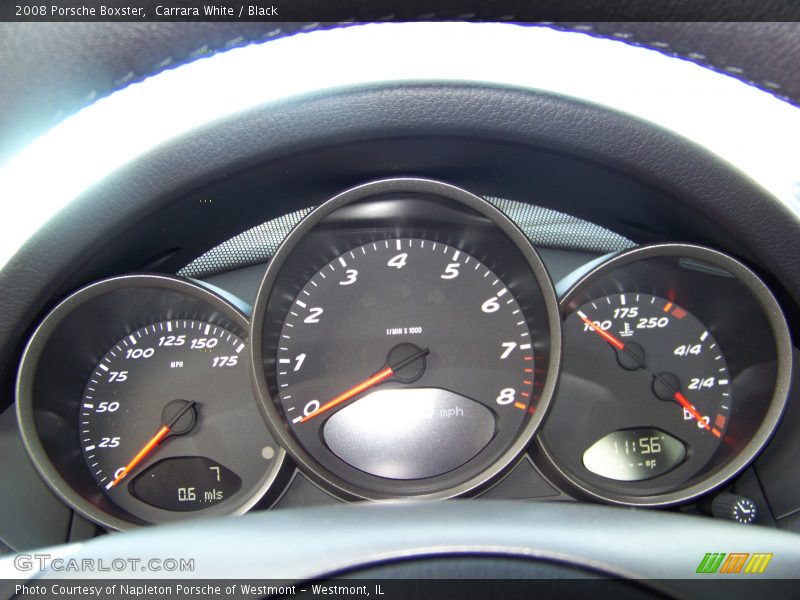 Carrara White / Black 2008 Porsche Boxster