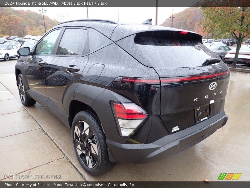 Abyss Black Pearl / Black 2024 Hyundai Kona SEL AWD