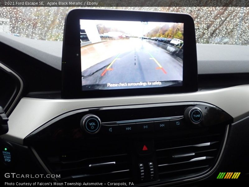 Agate Black Metallic / Ebony 2021 Ford Escape SE