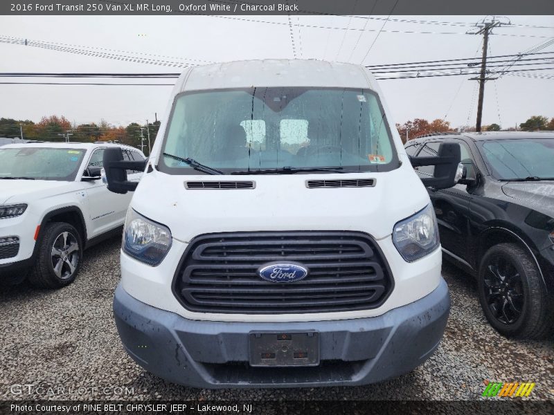 Oxford White / Charcoal Black 2016 Ford Transit 250 Van XL MR Long