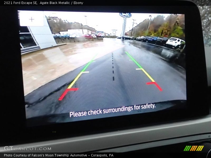 Agate Black Metallic / Ebony 2021 Ford Escape SE