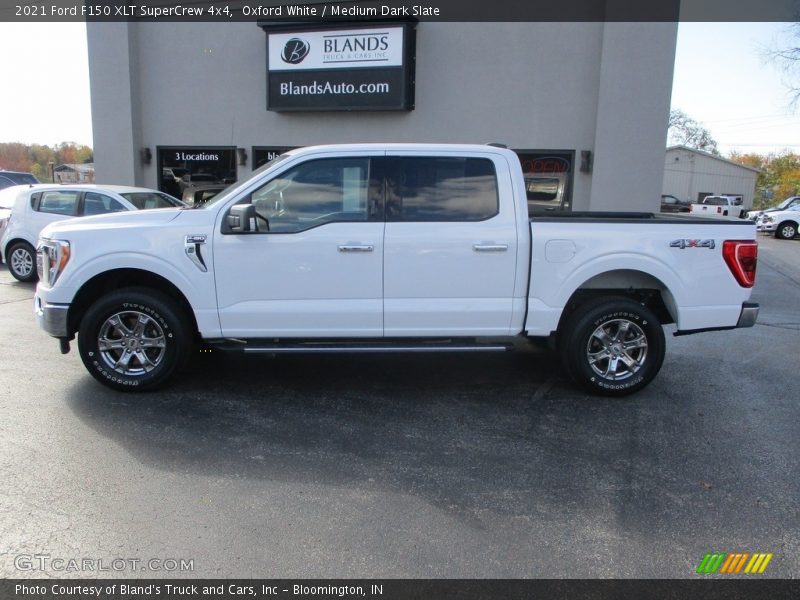 Oxford White / Medium Dark Slate 2021 Ford F150 XLT SuperCrew 4x4