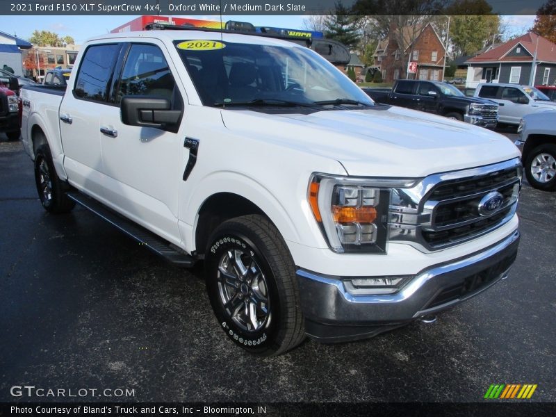 Oxford White / Medium Dark Slate 2021 Ford F150 XLT SuperCrew 4x4