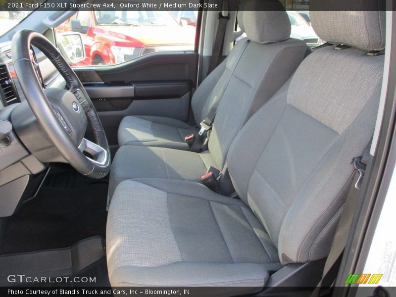 Oxford White / Medium Dark Slate 2021 Ford F150 XLT SuperCrew 4x4