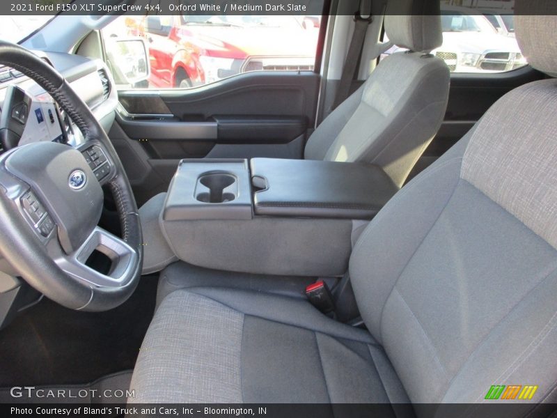 Oxford White / Medium Dark Slate 2021 Ford F150 XLT SuperCrew 4x4