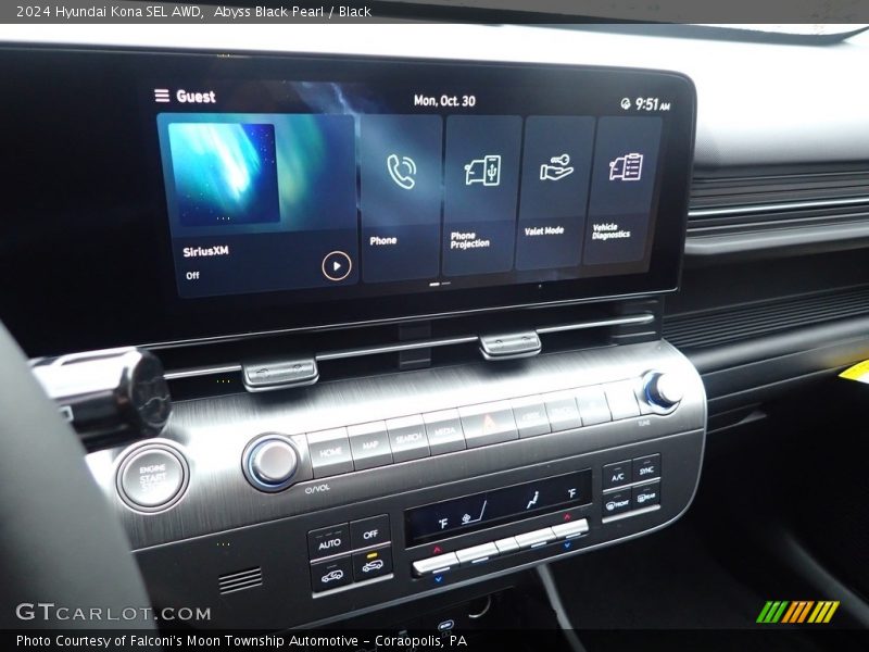 Abyss Black Pearl / Black 2024 Hyundai Kona SEL AWD