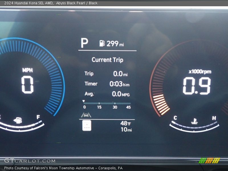 Abyss Black Pearl / Black 2024 Hyundai Kona SEL AWD