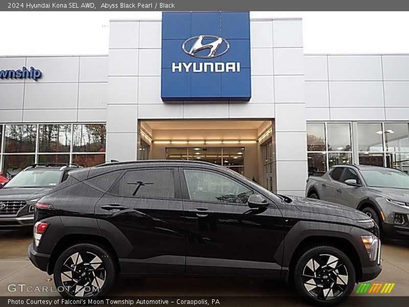 Abyss Black Pearl / Black 2024 Hyundai Kona SEL AWD
