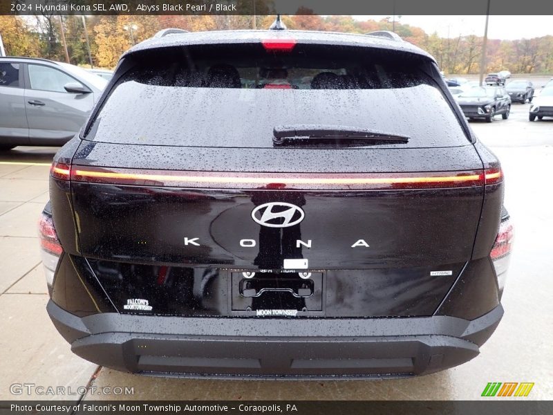 Abyss Black Pearl / Black 2024 Hyundai Kona SEL AWD