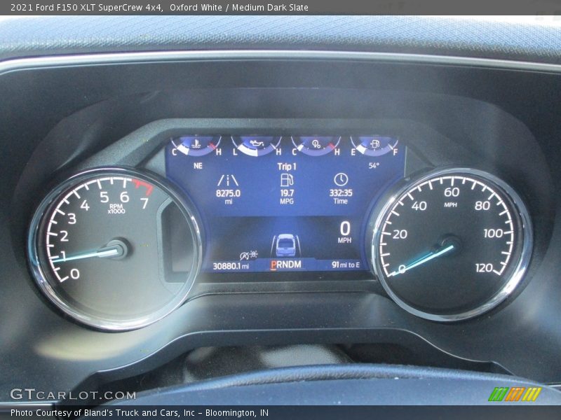 Oxford White / Medium Dark Slate 2021 Ford F150 XLT SuperCrew 4x4