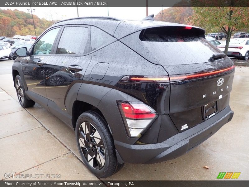 Abyss Black Pearl / Black 2024 Hyundai Kona SEL AWD