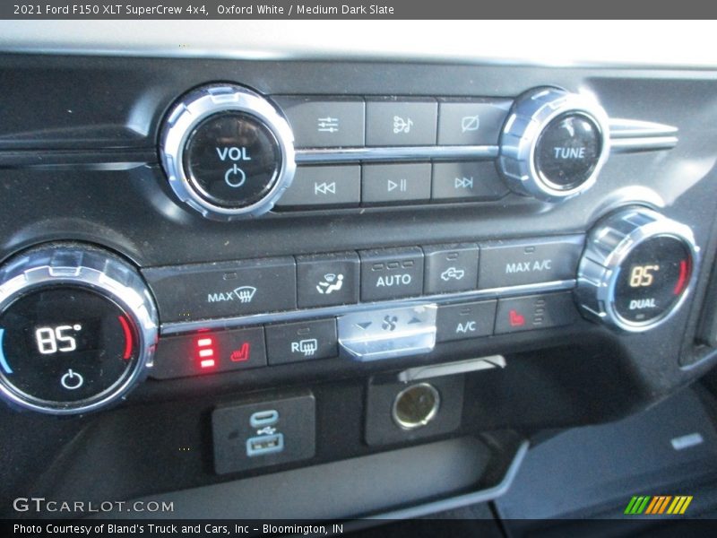 Oxford White / Medium Dark Slate 2021 Ford F150 XLT SuperCrew 4x4