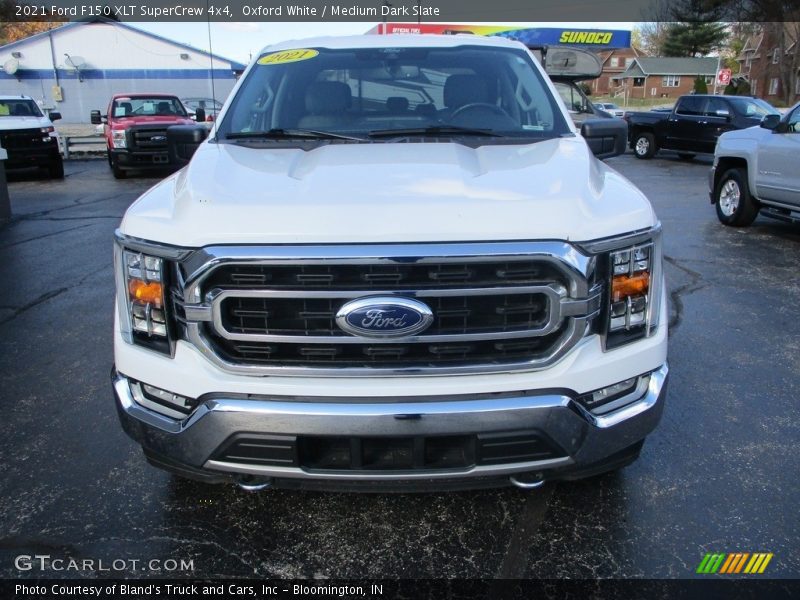 Oxford White / Medium Dark Slate 2021 Ford F150 XLT SuperCrew 4x4