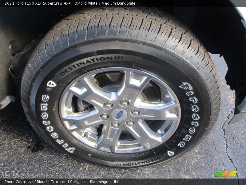 Oxford White / Medium Dark Slate 2021 Ford F150 XLT SuperCrew 4x4
