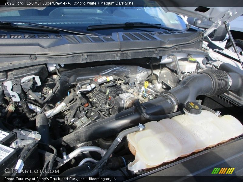 Oxford White / Medium Dark Slate 2021 Ford F150 XLT SuperCrew 4x4