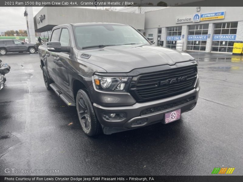 Granite Crystal Metallic / Black 2021 Ram 1500 Big Horn Crew Cab 4x4
