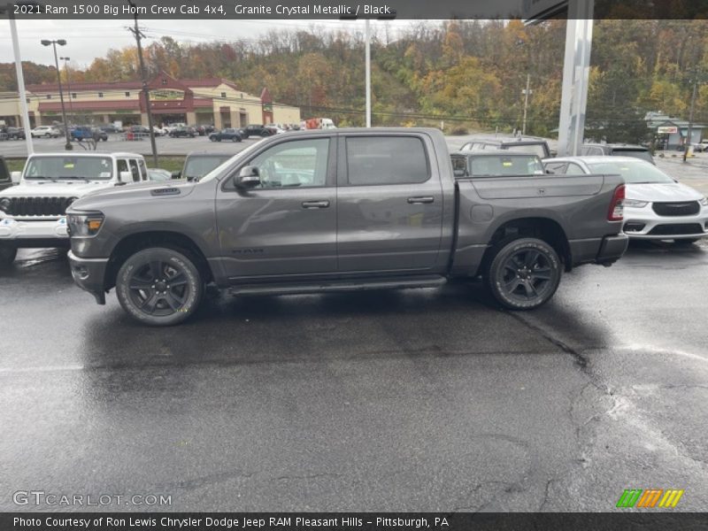 Granite Crystal Metallic / Black 2021 Ram 1500 Big Horn Crew Cab 4x4