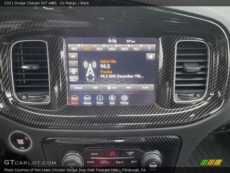 Go Mango / Black 2021 Dodge Charger SXT AWD