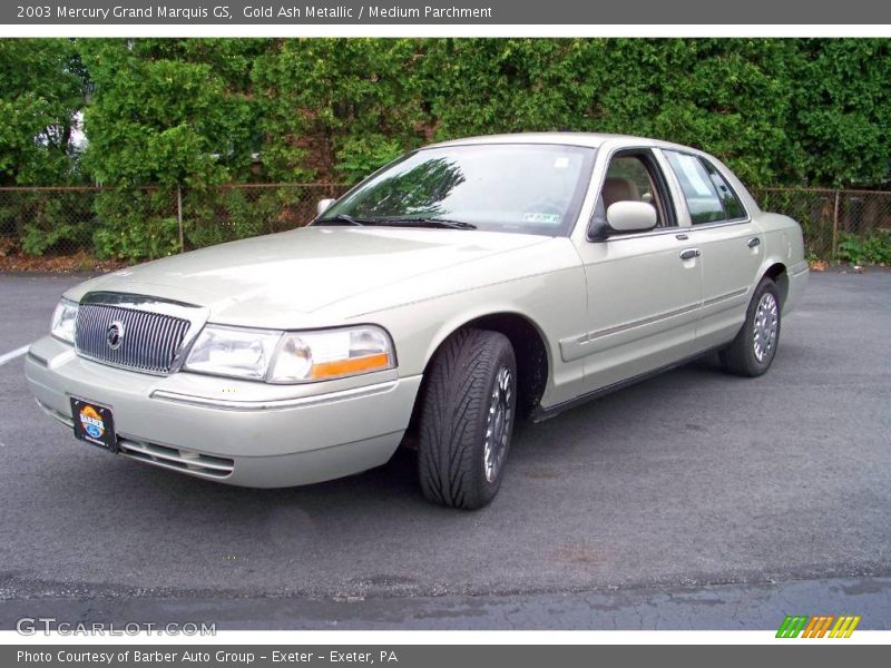 Gold Ash Metallic / Medium Parchment 2003 Mercury Grand Marquis GS
