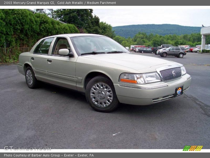 Gold Ash Metallic / Medium Parchment 2003 Mercury Grand Marquis GS