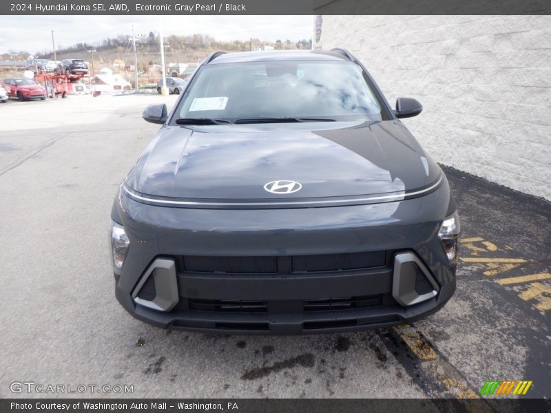 Ecotronic Gray Pearl / Black 2024 Hyundai Kona SEL AWD